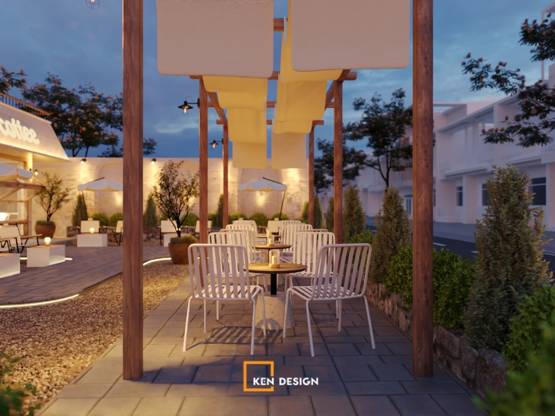 Thiết kế quán cafe sân vườn